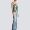 Trompe-l’œil-style Balmain Foulard print vest top Trompe-l’œil-style Balmain Foulard print vest top