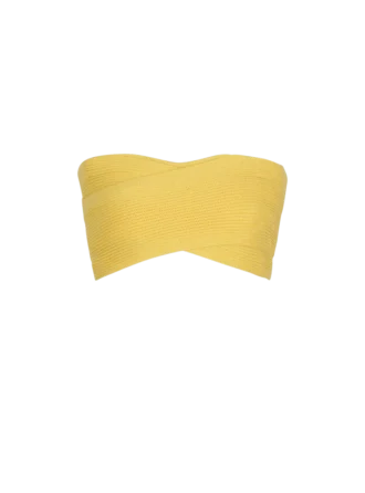 Tube-knit bra top