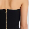 Tube-knit bra top