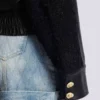 Tweed and leather bomber jacket Tweed and leather bomber jacket