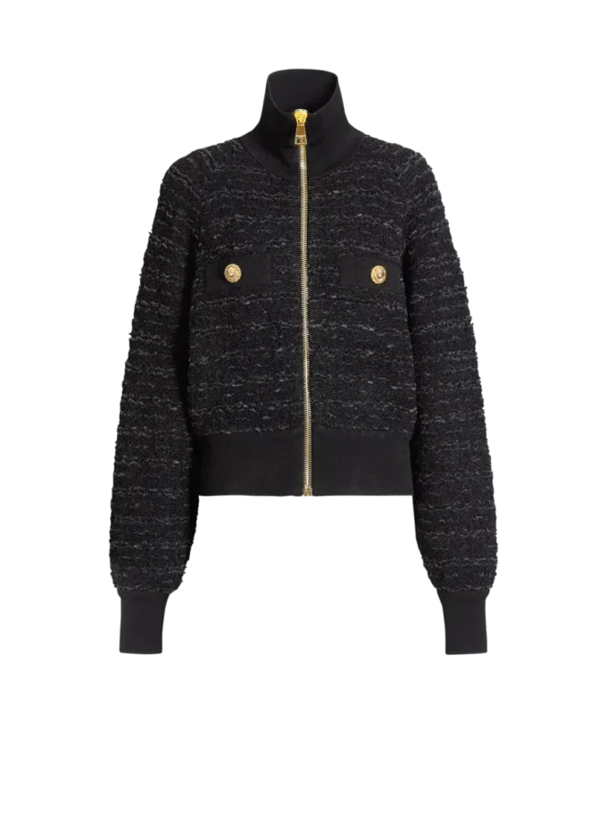 Tweed bomber jacket Tweed bomber jacket