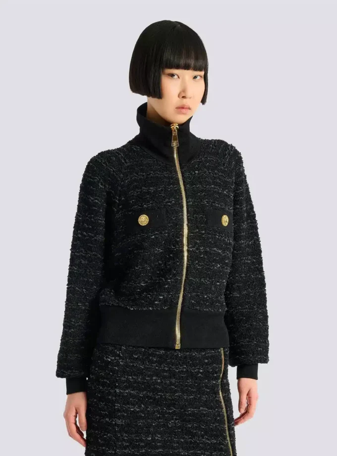 Tweed bomber jacket Tweed bomber jacket