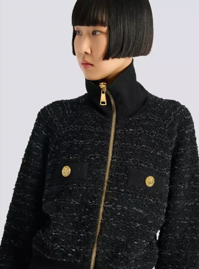 Tweed bomber jacket Tweed bomber jacket