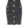 Tweed pencil skirt with buttons Tweed pencil skirt with buttons
