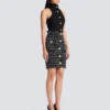 Tweed pencil skirt with buttons Tweed pencil skirt with buttons