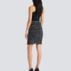 Tweed pencil skirt with buttons Tweed pencil skirt with buttons