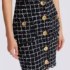 Tweed pencil skirt with buttons Tweed pencil skirt with buttons