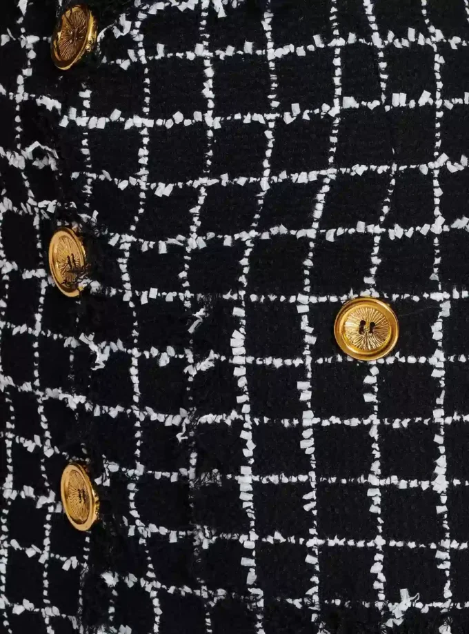 Tweed pencil skirt with buttons Tweed pencil skirt with buttons