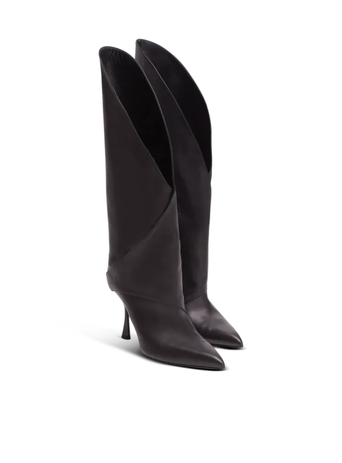 Twist heeled leather boots Twist heeled leather boots