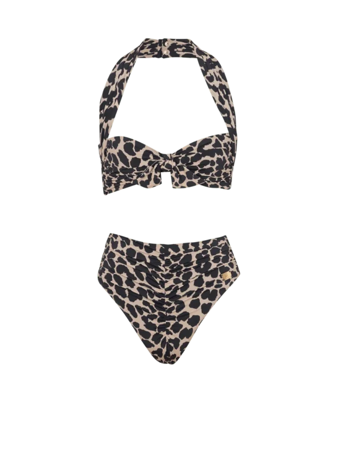 Two-piece leopard pattern swimsuit Two-piece leopard pattern swimsuit