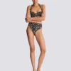 Two-piece leopard pattern swimsuit Two-piece leopard pattern swimsuit
