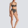 Two-piece leopard pattern swimsuit Two-piece leopard pattern swimsuit