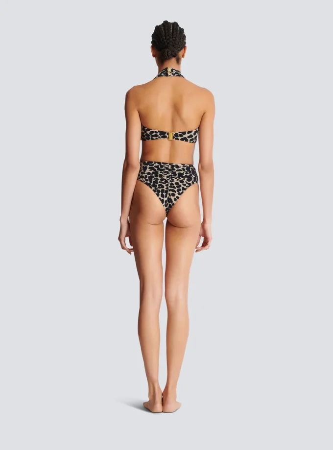 Two-piece leopard pattern swimsuit Two-piece leopard pattern swimsuit