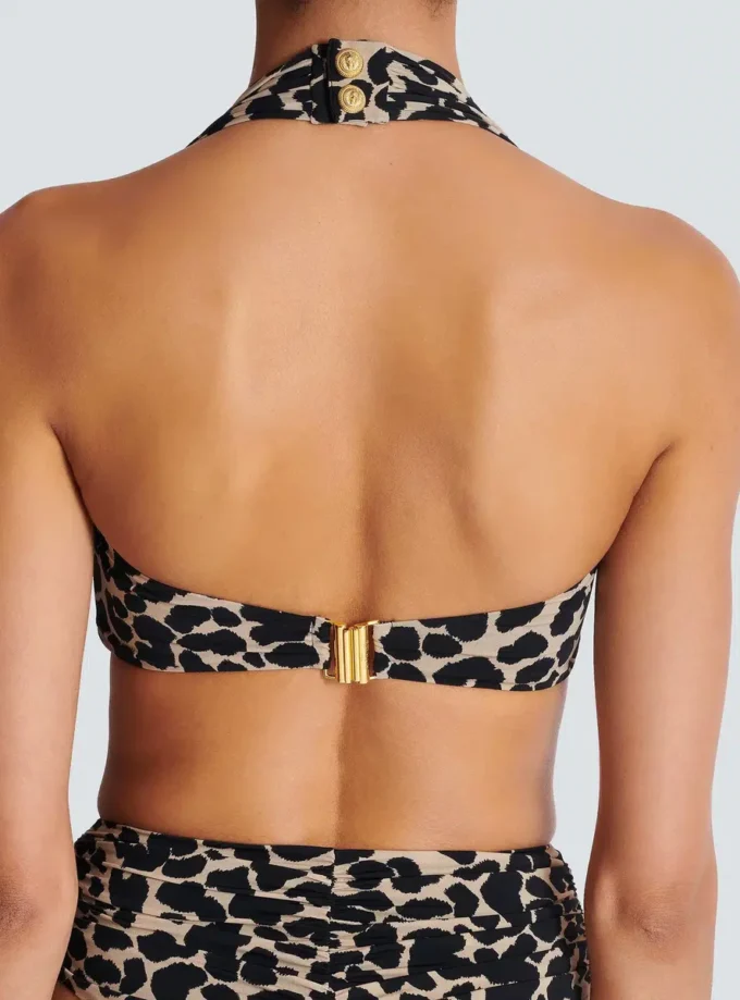 Two-piece leopard pattern swimsuit Two-piece leopard pattern swimsuit