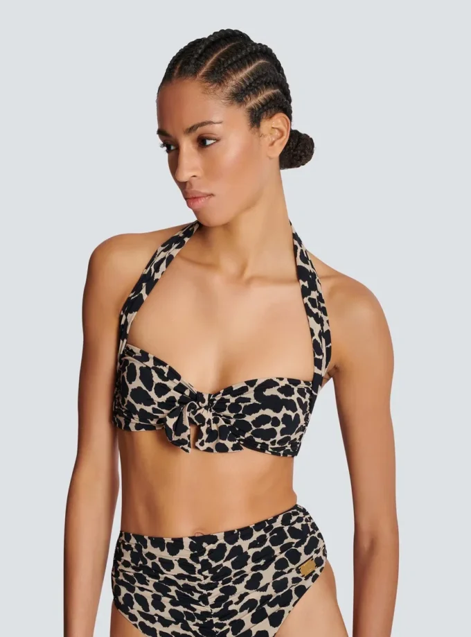 Two-piece leopard pattern swimsuit Two-piece leopard pattern swimsuit
