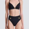 Two-piece swimsuit with buttons Two-piece swimsuit with buttons