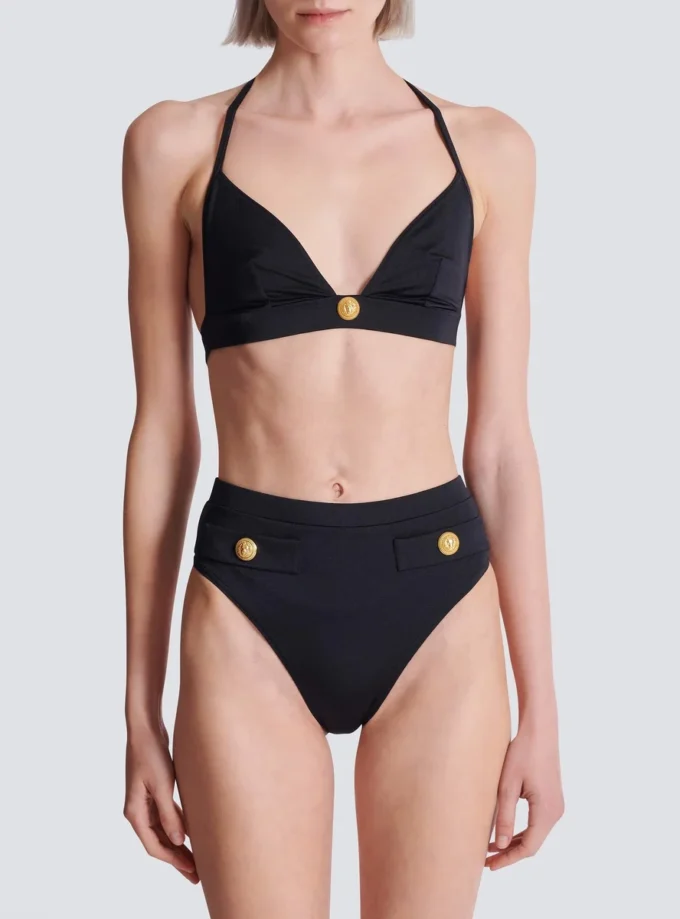 Two-piece swimsuit with buttons Two-piece swimsuit with buttons