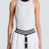 Two-tone monogrammed knit bodysuit Two-tone monogrammed knit bodysuit