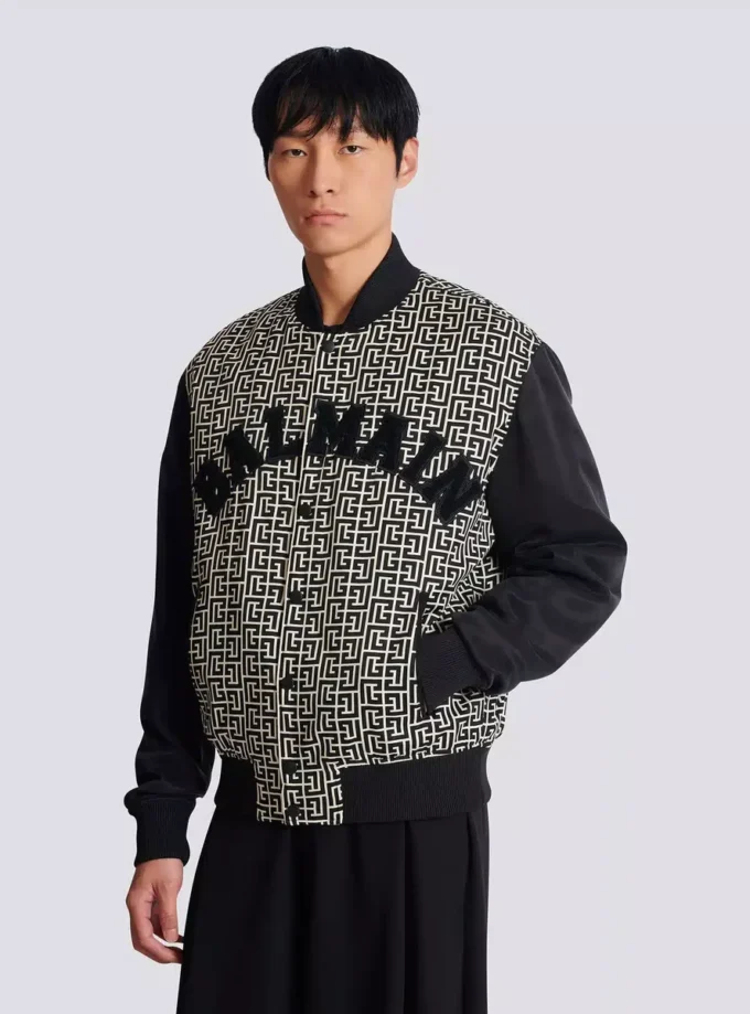 Varsity monogrammed jacket with patches Varsity monogrammed jacket with patches