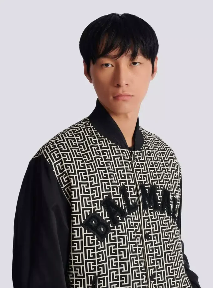 Varsity monogrammed jacket with patches Varsity monogrammed jacket with patches