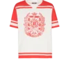 Varsity T-shirt with Balmain Écusson print Varsity T-shirt with Balmain Écusson print