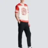 Varsity T-shirt with Balmain Écusson print Varsity T-shirt with Balmain Écusson print