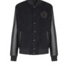 Varsity tweed and faux leather jacket Varsity tweed and faux leather jacket