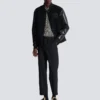 Varsity tweed and faux leather jacket Varsity tweed and faux leather jacket
