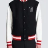 Varsity wool and faux leather jacket Varsity wool and faux leather jacket