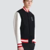 Varsity wool and faux leather jacket Varsity wool and faux leather jacket