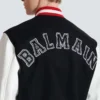 Varsity wool and faux leather jacket Varsity wool and faux leather jacket