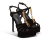 Velvet platform Sync sandals