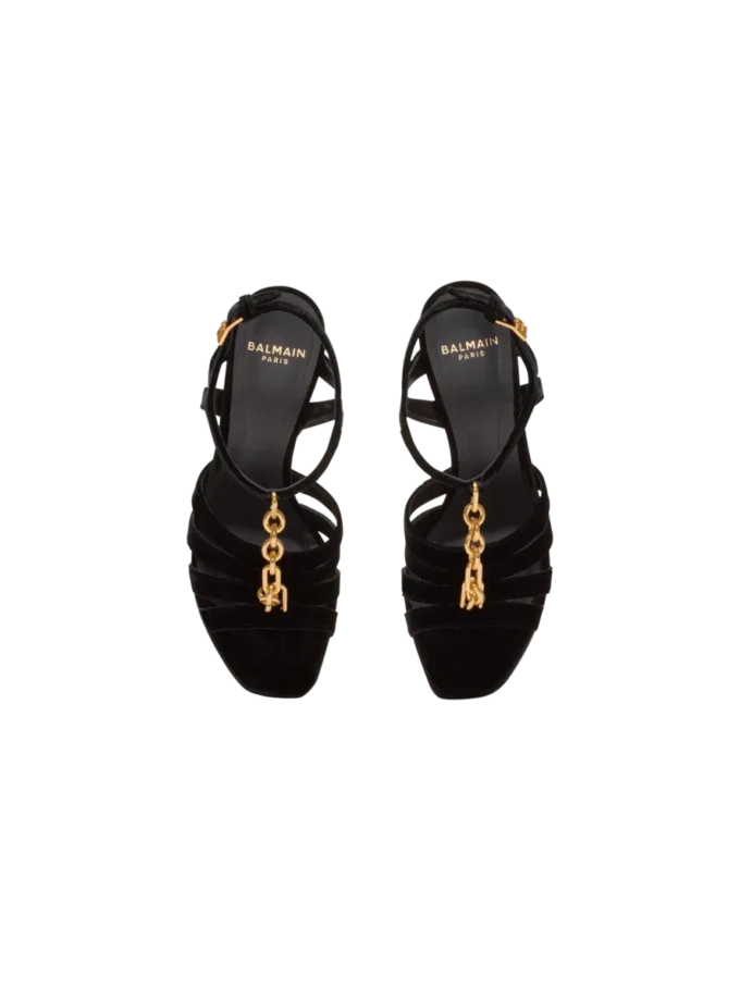 Velvet platform Sync sandals