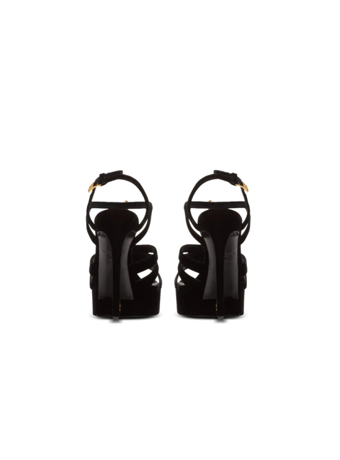 Velvet platform Sync sandals