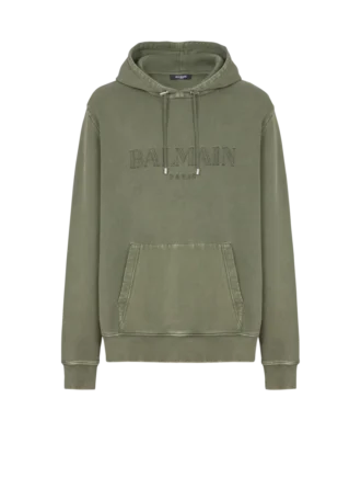 Vintage Balmain embroidered hoodie