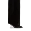 Wedge calfskin leather boots