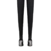 Wedge knit thigh-high boots