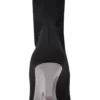 Wedge knit thigh-high boots