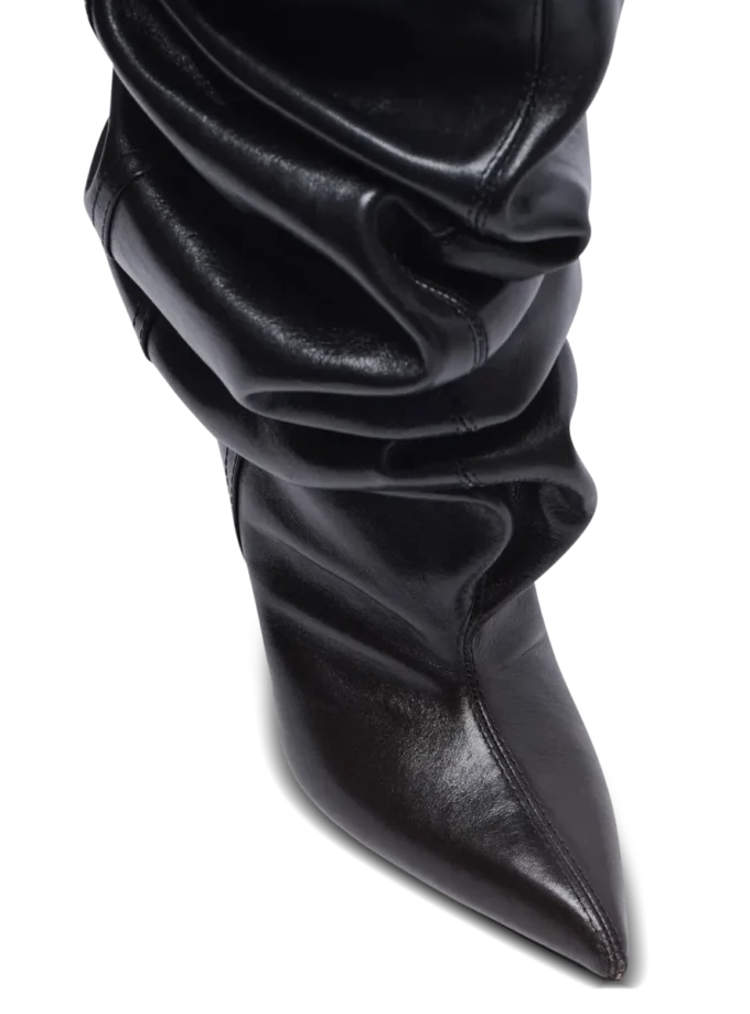 Wedge thigh-high boots