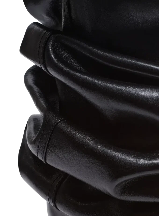 Wedge thigh-high boots