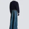 Wide-leg faded denim jeans Wide-leg faded denim jeans