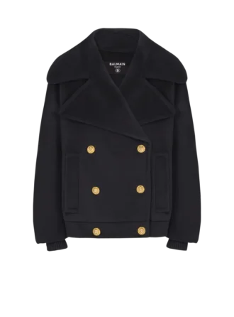 Wool 4-buttons pea coat