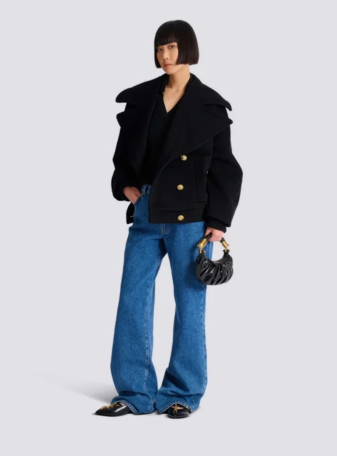 Wool 4-buttons pea coat Wool 4-buttons pea coat