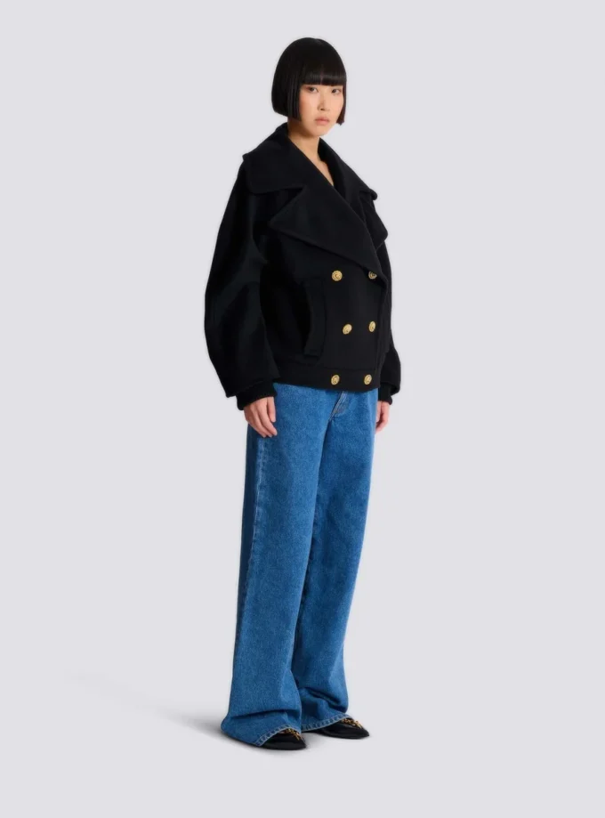 Wool 4-buttons pea coat Wool 4-buttons pea coat