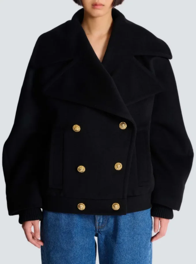 Wool 4-buttons pea coat Wool 4-buttons pea coat