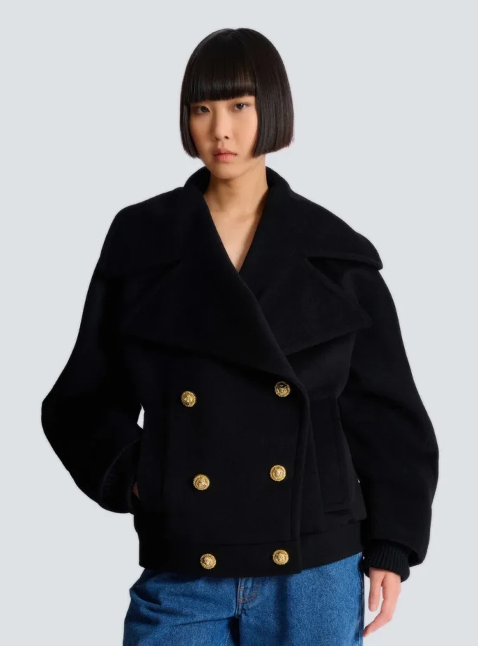 Wool 4-buttons pea coat Wool 4-buttons pea coat