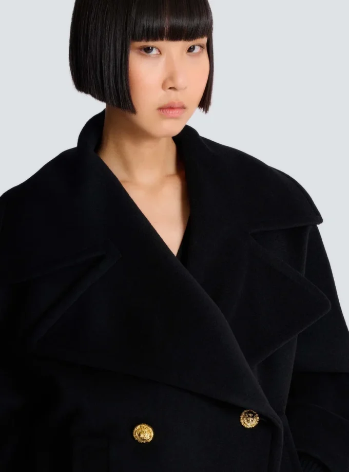 Wool 4-buttons pea coat Wool 4-buttons pea coat