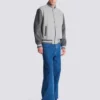 Wool and cashmere varsity jacket Wool and cashmere varsity jacket