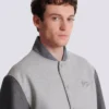 Wool and cashmere varsity jacket Wool and cashmere varsity jacket