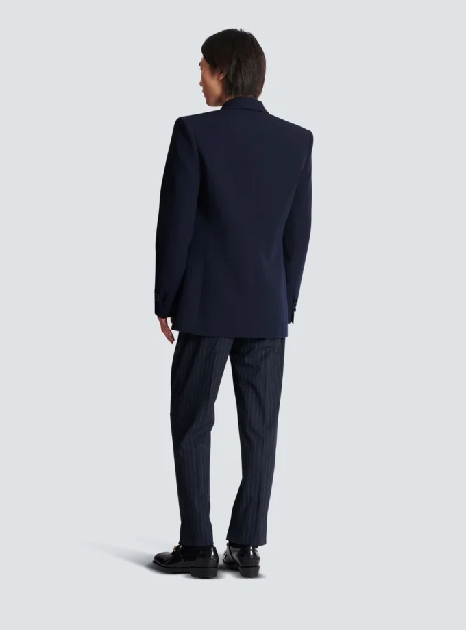 Wool blazer with crystal patch Wool blazer with crystal patch